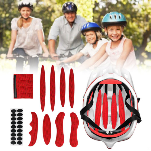 (black) 26Pcs Universal Helmet Inner Padding Kit Foam Pads Set Sponge Replacement 1
