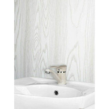 White Wood 250mm x 2700mm x 8mm PVC Wet Wall Panels