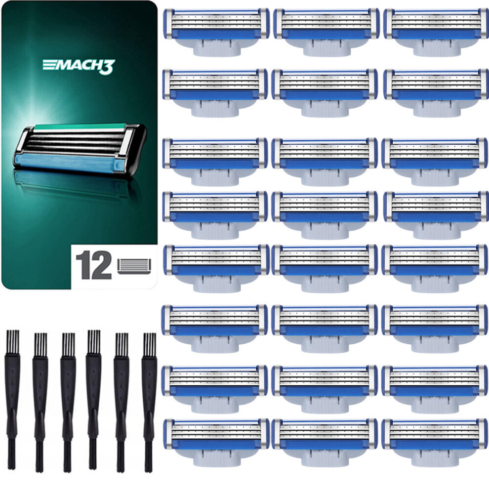 For Gillette Mach 3 Manual Razor Blades Replacement Refills - 24PCS