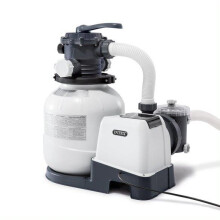 Intex 2100 GPH Sand Filter Pump for Above Ground Outdoor Pools, (220-240 Volt)