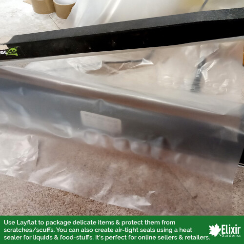 Elixir Garden Supplies (40m) Clear Layflat Polythene Tubing | 930mm Wide 2