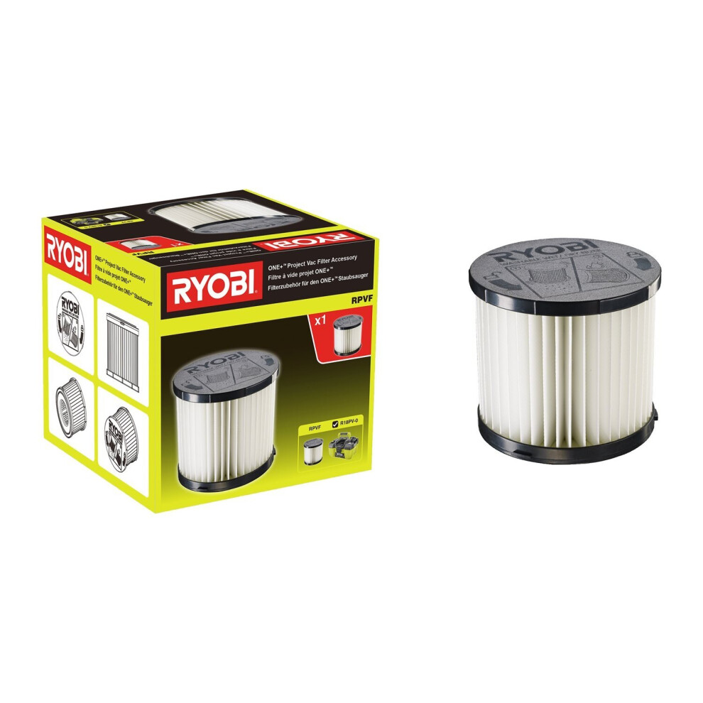 Ryobi RPVF Project Vac Filter For Ryobi Cordless ONE+ Project Vac.