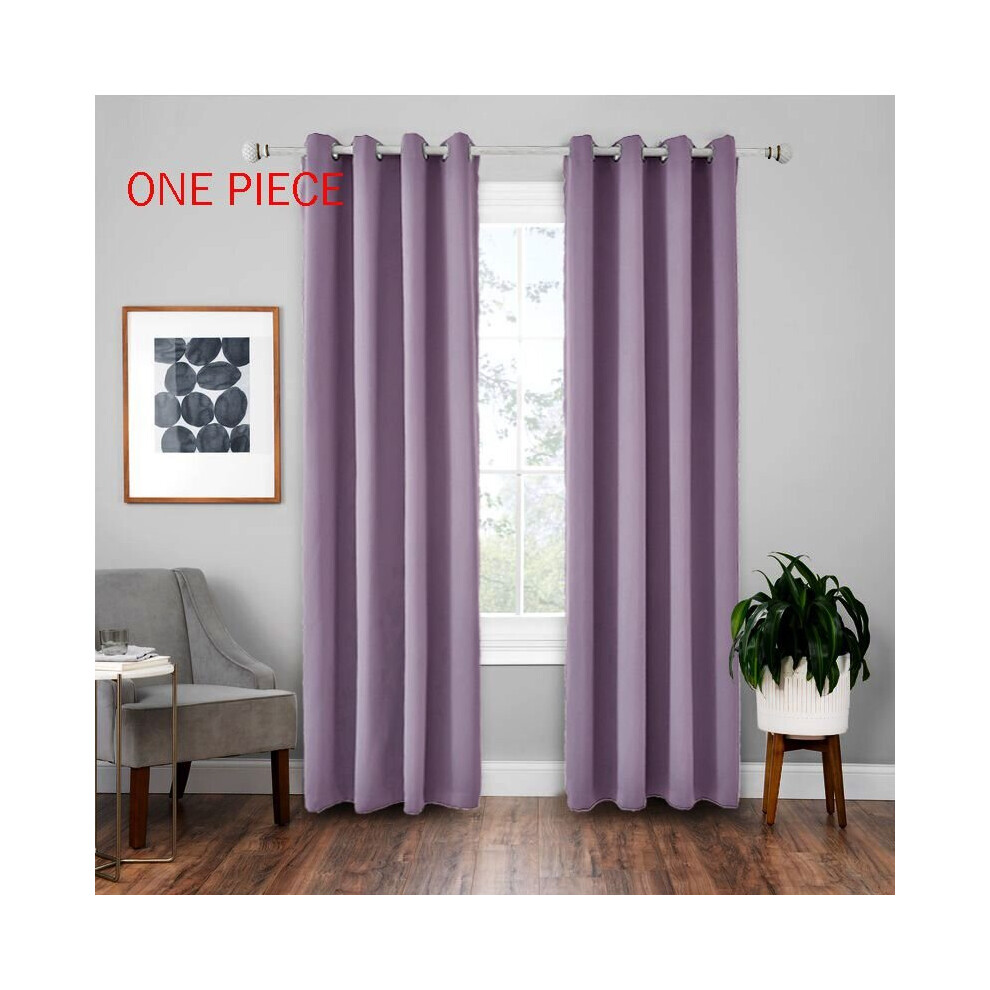 (Purple, 132*240cm) Curtains Modern Blackout For Living Room Curtains Window Lined Curtain Panel-image-OPC-PC6RJFD-NEW
