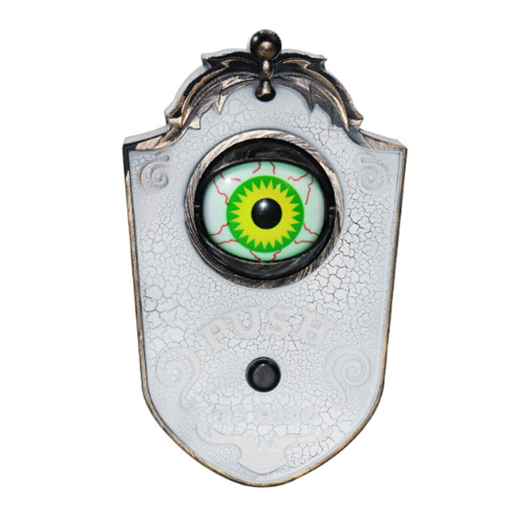 (  Haunted Eye white) Halloween Doorbell Decoration Haunted Doorbell Party Doorbell Prop Door Decor