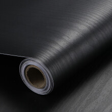 Black Wood Effect Vinyl Wrap Self Adhesive Countertop Film Sticker Covering