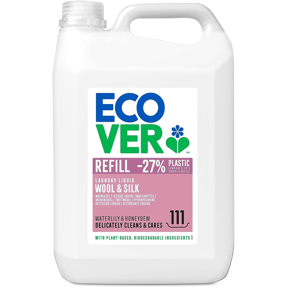 Ecover Delicate Laundry Liquid Waterlily & Honeydew Refill 111 Wash, 5L