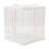 Living And Home (34cm W x 34cm D x 37cm H) Clear Plastic Cake Gift Box with Ribbon 3