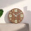 Living And Home Modern Luminous Wood Silent Wall Clock 2