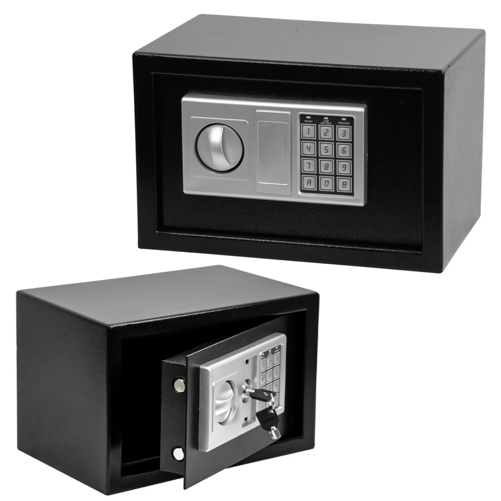 (Black--8.5L Electronic Safe) Electronic High Security Secure Digital Steel Safe For Home & Office Money Safe
