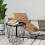 (Black) Versatile Metal Wire Side End Table with Storage 4