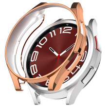 (Rose Gold Plating, 43mm) 43/47mm TPU Protective Watch Case For Samsung Galaxy Watch6 Classic