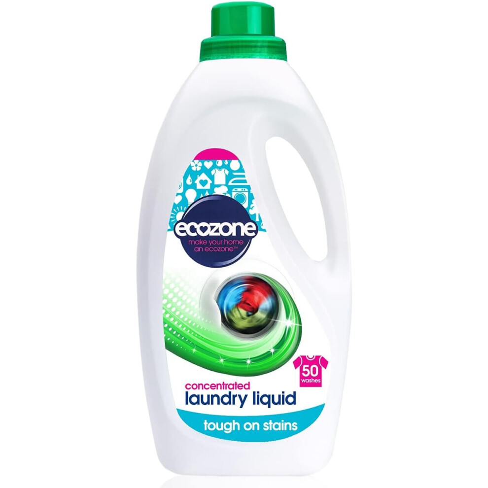 Ecozone Super Concentrated Biological Laundry Liquid, Bio Detergent, Washing Machine Powerful  Removal  Cleaning, Natural  Non Toxic Eco Friendly