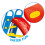 Dolu Dolu Big Water Slide 4.5ft for Kids - Red/Blue 4