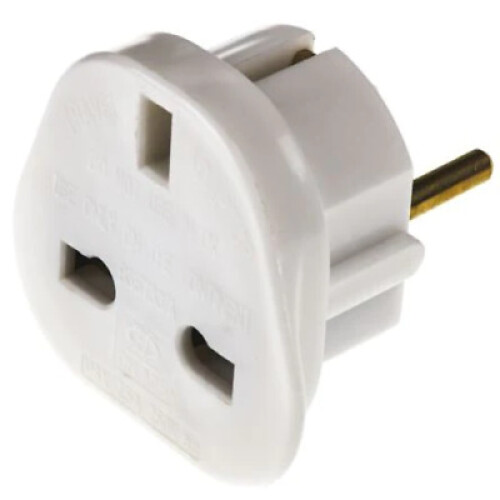 Universal Plug Adapter 3 Pin UK 2 Pin Euro plug Adapter Uusi 1