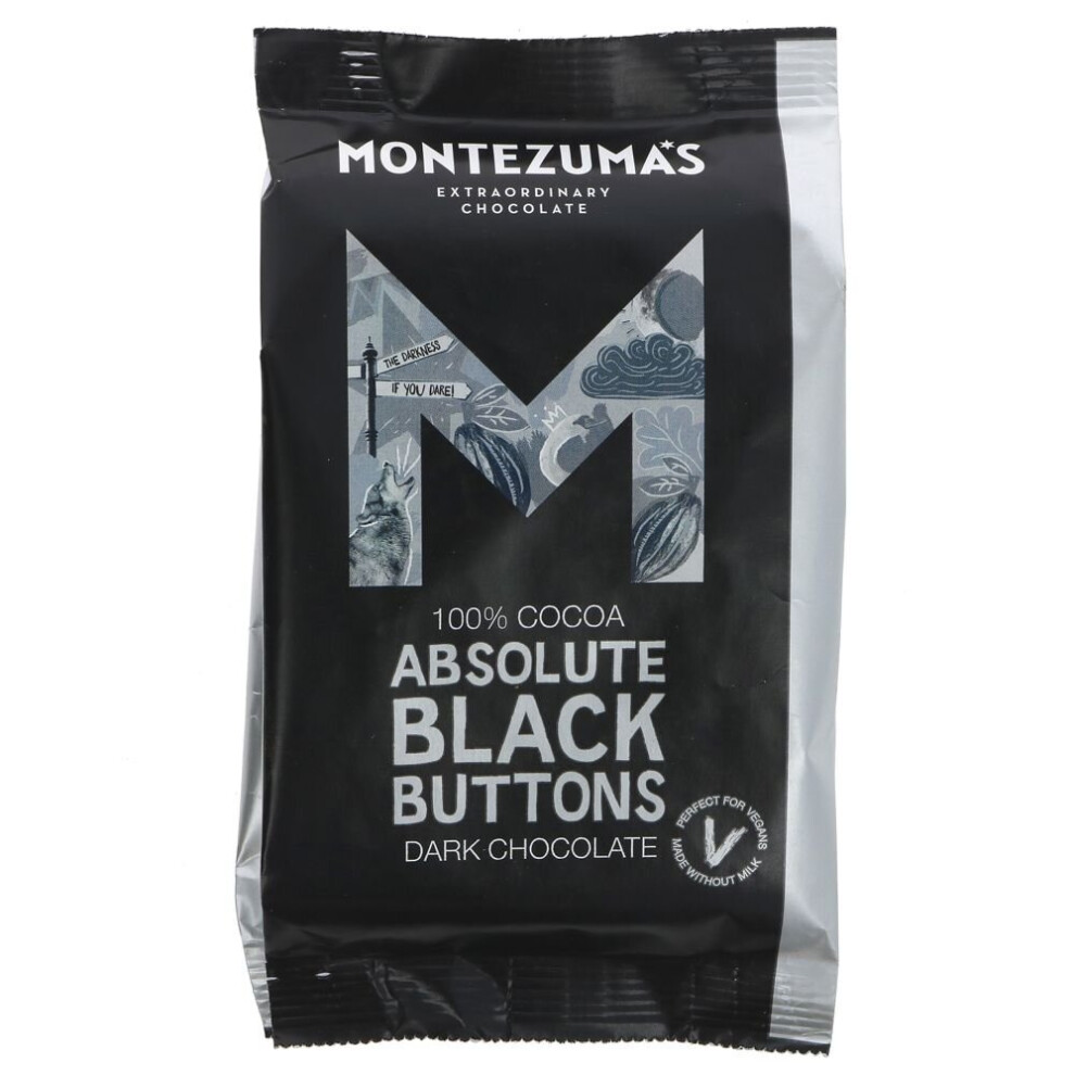 Montezuma's Chocolate Montezumas Absolute Giant Buttons -120G ( Pack Of 8 ) Black
