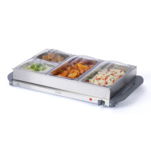 LIVIVO 2-in-1 Buffet Server & Food Warmer, 300W