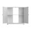 White Under Sink Basin Cabinet Cupboard Bathroom Storage Unit Two Tier Home Bath 5