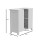 White Under Sink Basin Cabinet Cupboard Bathroom Storage Unit Two Tier Home Bath 4