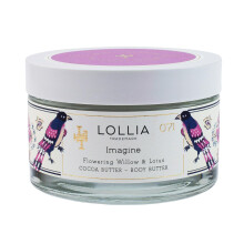 Lollia Wyobraz sobie maslo ciala 5,5 uncji. - kwitnaca wierzba i lotos zapach - Shea Butter & Cocoa Butter Body Lotion dla kobiet nawilzajacych i