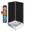 Black String Shower Wall Panels Kit 1000MM x 2.4m X 10mm 2 Sided 1