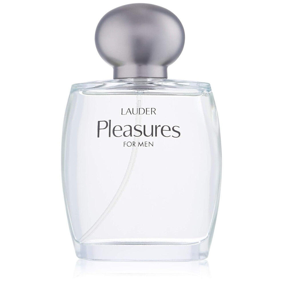 Pleasures For Men/Estee Lauder Cologne Spray 3.4 Oz (M) Citrus,Coriander,Sandalwood 3.4 Fl Oz (Pack of 1)