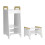 (White/Pine) Learning Tower - Kitchen Helper & Step Stool Set 2