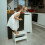(White) Learning Tower - Kitchen Helper & Step Stool Set 6