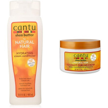 CANTU, Shea Butter Cream Conditioner, 400 ml & Shea Butter Coconut Curling Cream, 340 g
