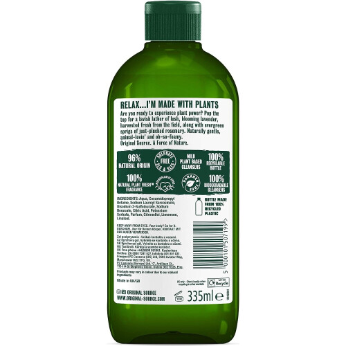 I'm Plant Based Lavender & Rosemary Body Wash, 100 Biodegradable