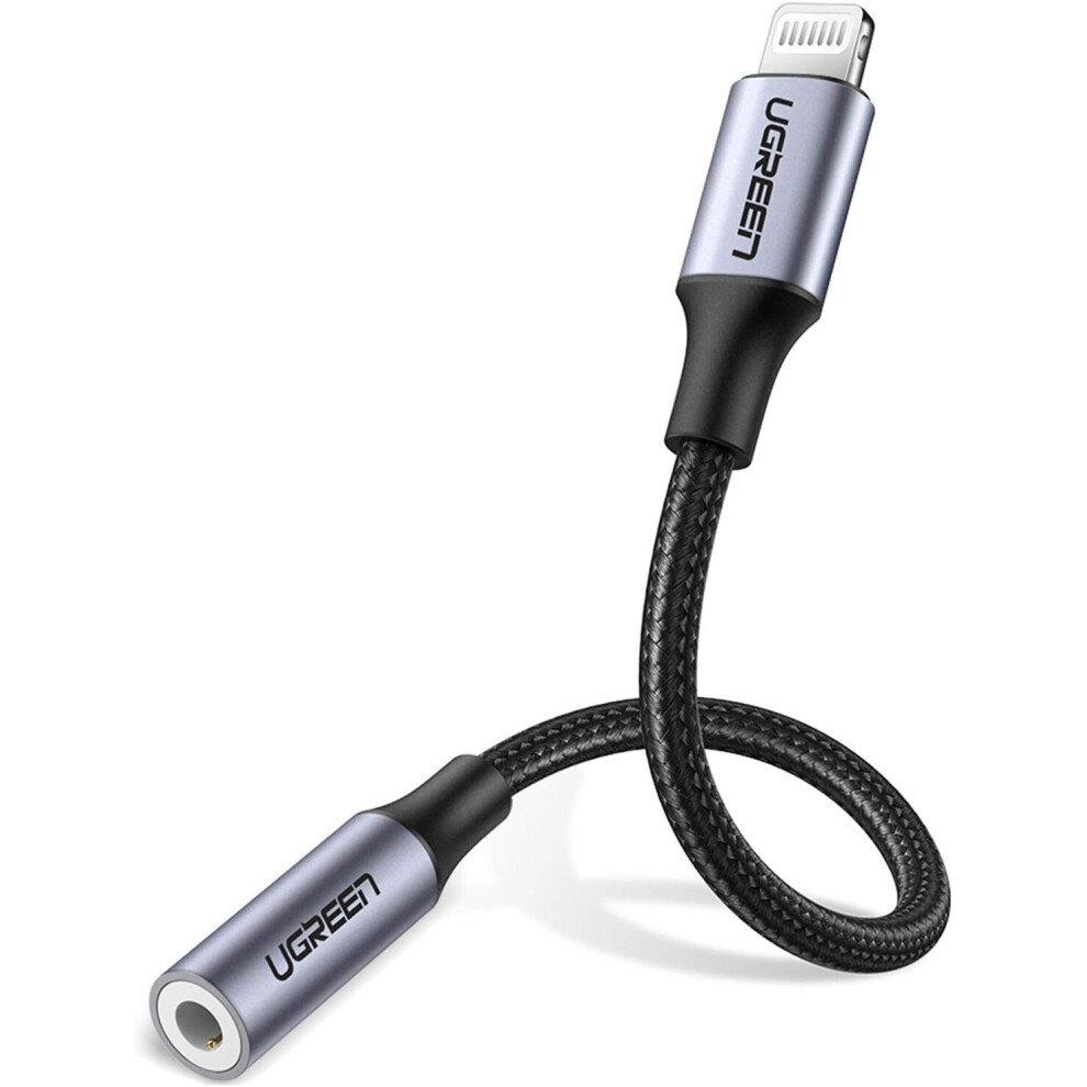 Lightning to 3.5mm Headphone Jack Adapter MFi TRRS Aux Earphone Audio Mic Cable Compatible with iPhone 12 Pro Max 12 Mini 11 XR XS X 8 Plus 7 6S SE