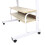 Ergonomic Adjustable Portable Rolling Bedside Work Breakfast Laptop Tray Table Desk Station 7