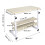 Ergonomic Adjustable Portable Rolling Bedside Work Breakfast Laptop Tray Table Desk Station 8
