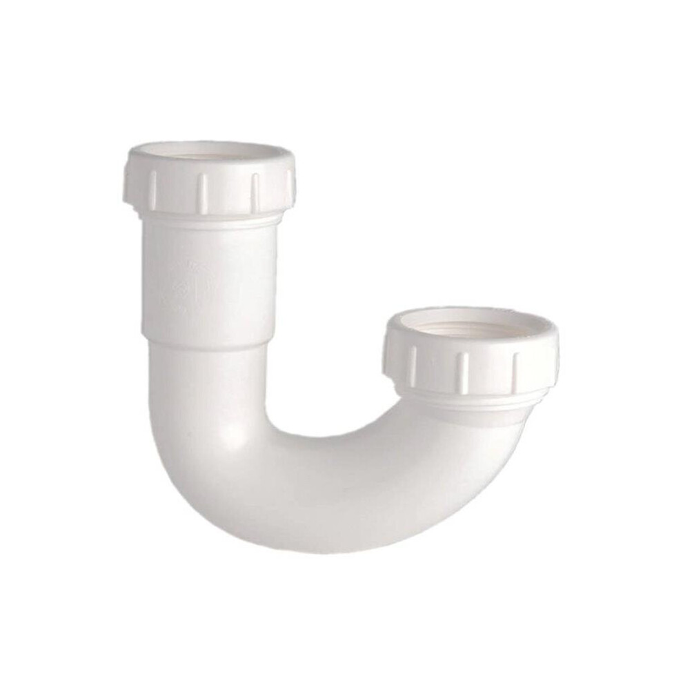 Slip-Joint J-Bend Trap, 1.5 In., Plastic For Use With Kitchen & Bathroom Sinks 753678760485