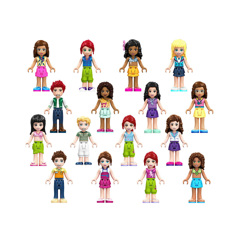 Xurikcoo (Style C 16Pcs) 16Pcs Friends Girls Mini Figures Building Blocks Toys