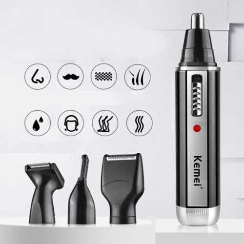 Mens 4 En 1 Recargable Cabello Barba Ceja OÃdo Nariz Afeitadora Trimmer Kit ElÃctrico 2