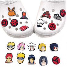 20PCS Naruto Shoe Charms For Crocs Popular Cute Animat Cartoon Jibbitz Style