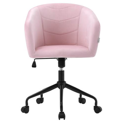 Living And Home Velvet Swivel Office Task Chair 1