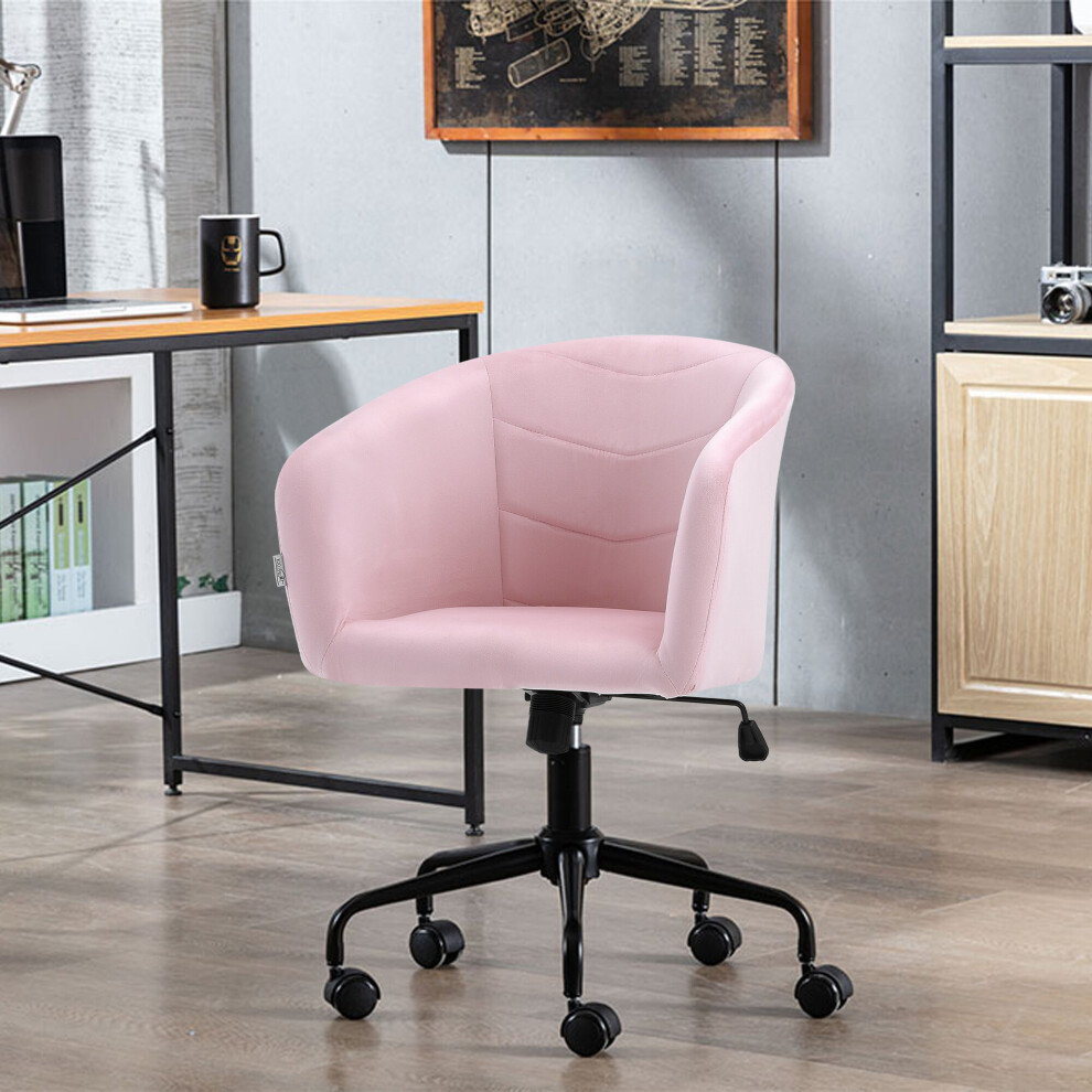 Velvet Swivel Office Task Chair