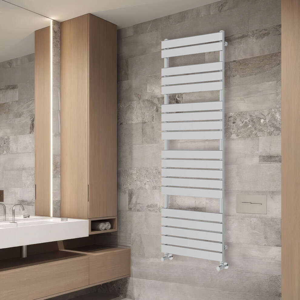 (1800x600mm) NRG Flat Panel Heated Towel Rail Bathroom Rad Radiator Chrome