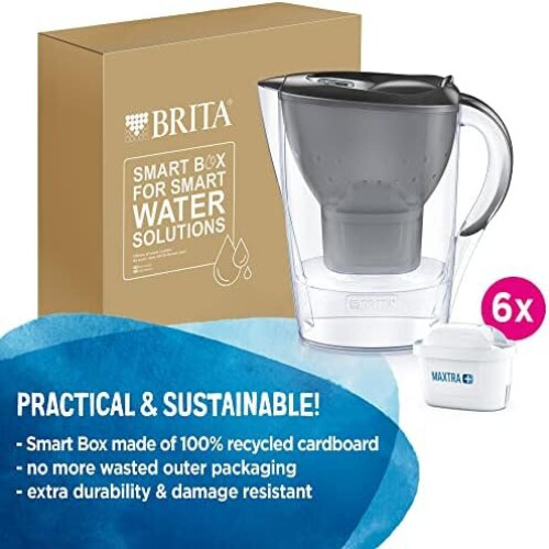 BRITA BRITA Marella fridge water filter jug, 2.4L, Graphite, limescale 2