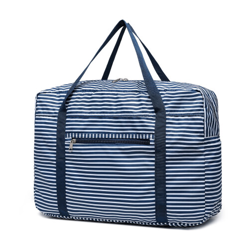 (Navy) KONO Foldable Waterproof Storage Travel Handbag 2