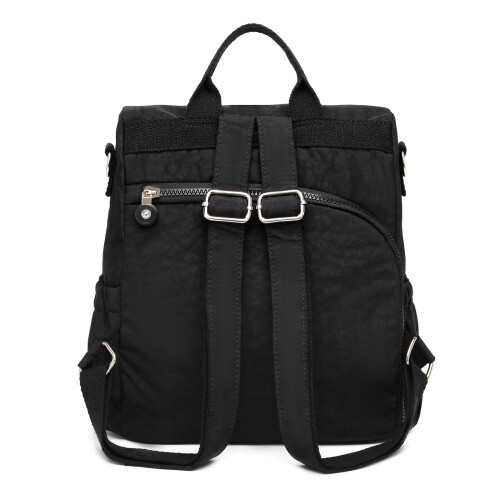 (Black) KONO Multi way Anti-Theft Waterproof Backpack Shoulder Bag 2