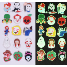 Halloween Glow Shoe Croc Charms Horror Movies Theme 100 PCs