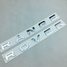 (Silver ) Suitable for RANGE ROVER hood logo letter sticker