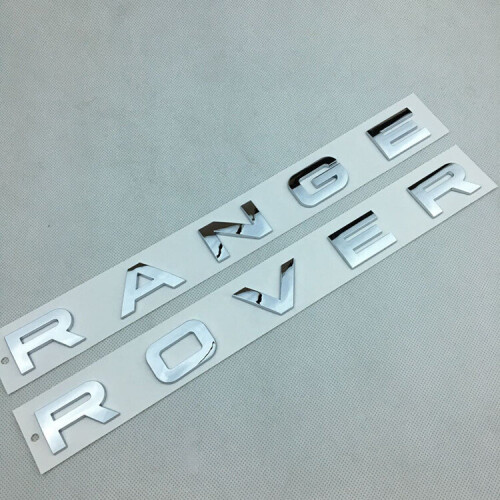 (Silver ) Suitable for RANGE ROVER hood logo letter sticker