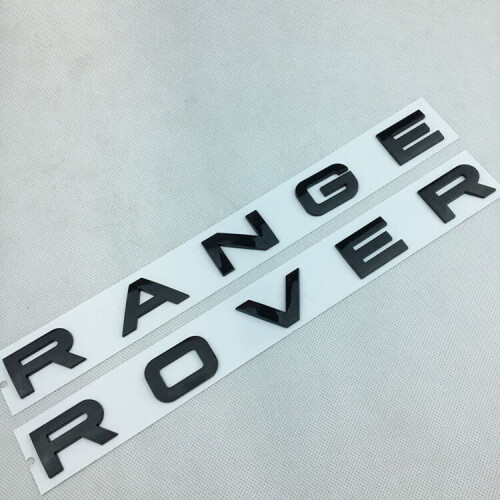 (Black) Suitable for RANGE ROVER hood logo letter sticker