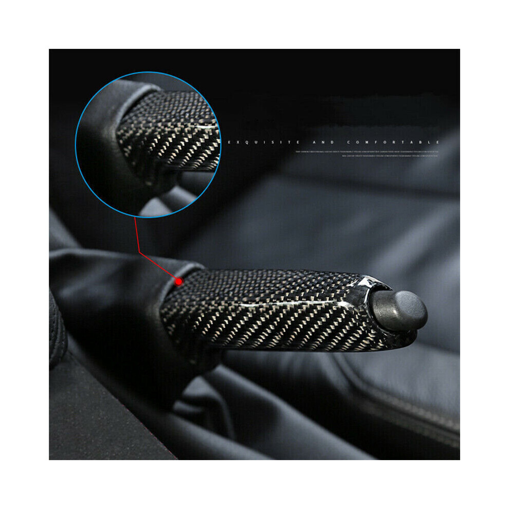 Carbon Fiber Hand Brake Handle Lever Cover For Bmw E82 E46 E60 E90 E92 F30 F32 Black 970447373787