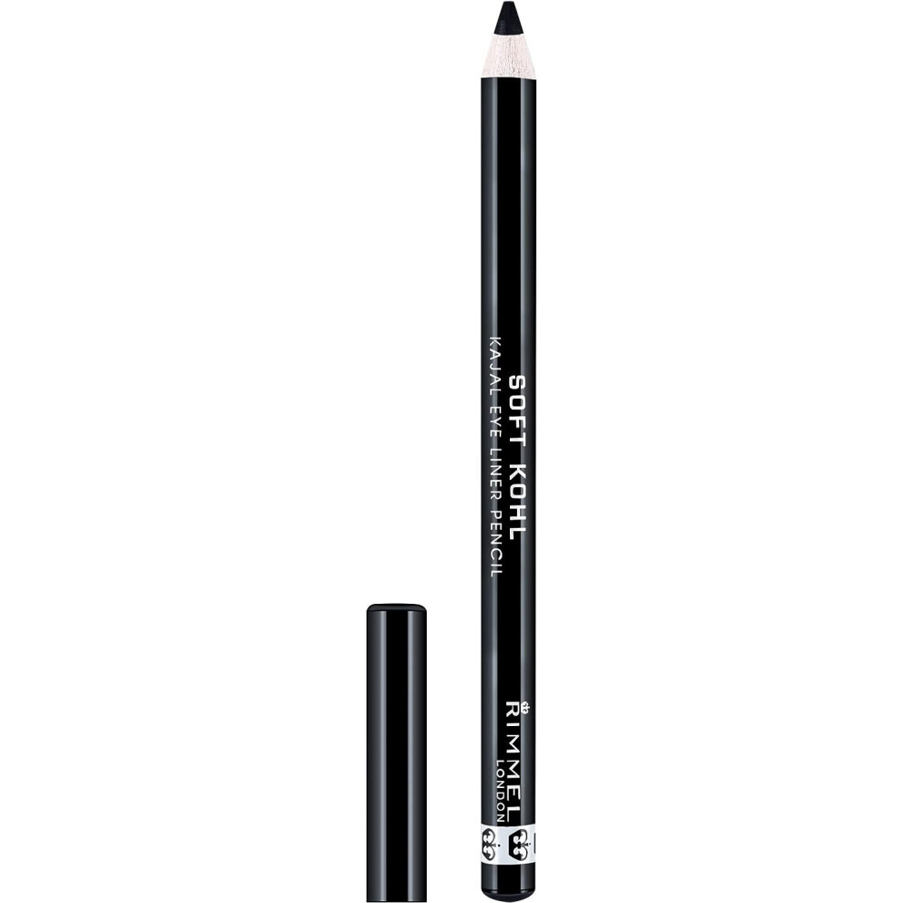 Rimmel London Soft Kohl Smudge-proof Eyeliner Pencil, Jet black, 1.2 g