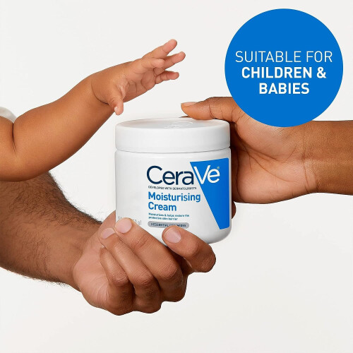 CeraVe CeraVe Moisturising Cream for Dry to Very Dry Skin 454g with Hyaluronic Acid & 3 Essential Ceramides 1