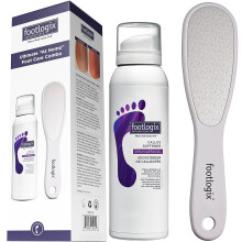 Fodpleje Callus Softener - Footlogix Callus Softener Spray & Dobbeltsidet Fodfil Sæt til tør, ru, revnet hæl - Fødder Exfoliator & ..